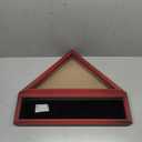 Large Military Shadow Box Solid Wood Burial Flag Display Case for American Veteran Flag Display Fit a Folded 5'x9.5' Flag Military Flag Display Case, Mahogany Finish (5ftx9.5ft flag case Medium)