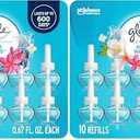 Glade PlugIns Refills Air Freshener, Scented and Essential Oils for Home and Bathroom, Aqua Waves, 6.7 Fl Oz, 10 Count (Pack of 2)
