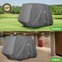 10L0L Heavy Duty 650D Golf Cart Cover for 2/4/6 Passengers EZGO, Club Car and Yamaha, All Weather Outdoor Protection Weatherproof