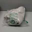 NICETOWN 2 Panels Outdoor Curtains for Patio Waterproof & Windproof, Extra Wide Grommet & Back Tab on Top & Bottom Thermal Insulated Sun Blocking Drapes with Rope for Deck, Natural, W100 x L84