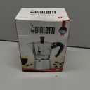 Bialetti Moka Express Iconic Italian Stovetop Espresso Maker (Natural Silver, 6 Cups)
