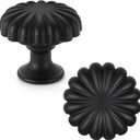 10 Pack Matte Black Cabinet Knobs for Kitchen Cabinets and Dresser DrawersZinc Alloy Hardware Handles PullsVintage Cupboard Drawer Knob