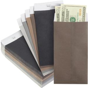 Mr. Pen- Money Envelopes for Cash, 6.5" x 3.5", 100 Pack, Kraft Paper, Self-Adhesive Bulk Cash Envelopes for Budgeting, Money and Coin Saving, Check, Budget, Small Item Organizing
