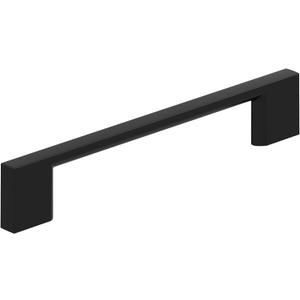 Amerock 10BX37132MB | Matte Black Cabinet Pull | 5-1/16 inch (128mm) Center-to-Center | 10 Pack | Cityscape | Furniture Hardware