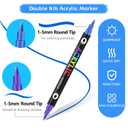 Nail Art Pens 48 Colors Nail Art Pens Set, Nail Art Markers Dual Tip Nail Polish Pens Drawing Painting Pen for Home Salon, Quickly Dry Nail Art Marker Nail DIY Decoration for Women Girls