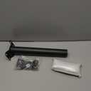 UNDADE Light Pole Mount, Solar Lighting Mounting Bracket Extension Pole Kit, Wall Mounted Arm for Street Light, Barn Lamp, Post Tree 2 Pack Black