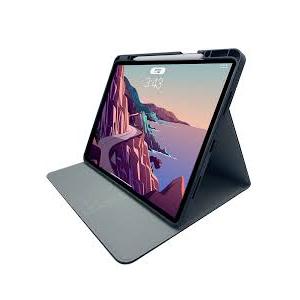 Leather Case for iPad Pro 12.9" 3-6th Gen (2018-2024), with Pencil Holder&Buckle, Auto Wake/Sleep, Adjustable Stand, Black