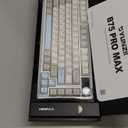 YUNZII B75 PRO MAX QMK/VIA Wireless Mechanical Keyboard,75% Layout with Screen and Knob,Custom Hot Swap Gasket,Creamy Pre-lubed Switches,Bluetooth/Type-C/2.4G for Win/Mac (Beige,Cocoa Cream V2 Switch)