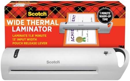 Amazon.com : Scotch Thermal Laminator, Extra Wide 13 Inch Input, Ideal for Teachers, Small Offices, or Home (TL1302X) : Office Products