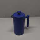 Secura French Press Coffee Maker, Double-Wall 304 Grade Stainless Steel Coffee Press with 2 Extra Screens, 34oz (1L), Blue