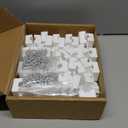 80 Pcs H705 LED Light Mounting Bracket Clip,Waterproof H705 LED Lights Mount Set with 160 Screws,Screw Mounting White Square Light Brackets for Outdoor Installation