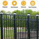 Hicarer 12 Pack Solar Fence Post Cap Lights 2in x 2in Solar Post Cap Fence Lights for Garden, Gazebos, Street Wall (White)