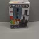 BLACK+DECKER 3-in-1 Easy Assembly 8-Cup Food Processor, Stainless Steel S-Blade, Easy-Clean, Touchpad Controls Black (Large)