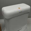 funest 2 Pack Bathroom Trash Can with Lid, 3 Gal/12 L & 2.7 Gal/10L Garbage Can with Pop-Up Lid, Small Spaces Plastic Trash Can, Slim Trash Bin Waste Basket for Bathroom,Rv, Office, White