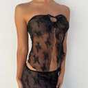 Women Y2k Backless Crop Top Sexy Tie Up Spaghetti Strap Camisole Shirt Cute Summer Tops, Size M