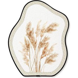 KVEKVE Beige Rustic Fall Botanical Oval Framed Wall Art,Small Boho Wall Decor,Curved Boho Fall Decor,Hanging Or Tabletop, Birthday Gifts For Women,Housewarming Gifts. Living Room Bedroom,8x10inch (Autumn Plants)