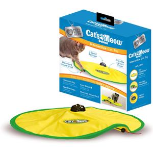 Cat's Meow | Interactive Enrichment Toy for Indoor Cats & Kittens, Automatic Movements that Simulate Mouse Tail & Hunting Prey, Self-Play Battery Powered for Physical & Mental Stimulation, All Breeds