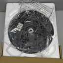 Seaside village Arc Floor Lamps for Living Room, Modern Standing Lamp with Adjustable Hanging Drum Shade, Tall Pole Lamp with Foot Switch, Over Couch Arched Reading Light for Bedroom, Office (Black)