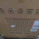 COMOMY 42" Extra Tall Baby Gate for Stairs Doorways, Fits Openings 29.5" to 40.6" Wide, Auto Close Sturdy Safety Dog Gate for House, Pressure Mounted Easy Walk Through Pet Gate with Door, Black