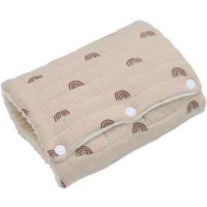 TEUOPIOE Baby Feeding Arm Pillow, Soft Cotton Multi Functional Bottle Nursing Pillow for Newborns,Expandable Breastfeeding Arm Support Cushion for Mom and Baby, Portable and Washable (Brown)