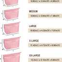 Vercord Purse Insert Organizers for Tote Handbag Bag in Bag with Zipper Liner Bag Organizer for Women 14 pockets