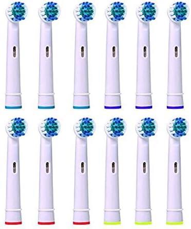 12pack Replacement Toothbrush Heads Compatible with Oral b Electric Toothbrushes, Replacement Brush Heads Fit for Advance Power/Pro Health/Triumph/3D Excel/Vitality Precision Clean