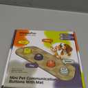 MEWOOFUN Dog Buttons Talk, Recordable Dog Clicker for Training, Dog Buttons for Communication Starter Set with Mat, Dog Talking Buttons Training Clicker for Small Dogs & Cats (Colorful, 4 Packs)