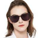 AEZUNI Oversized Reading Sunglasses for Women Large Square Full Lens Sun Readers Non Bifocal, 3.5x