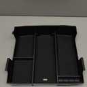 TACOBRO Center Console Full Tray Organizer Compatible with 2023 2024 2025 2026 Ford F250 F350 F450 F550 Accessories, ABS Plastic Armrest Insert Secondary Storage, Black