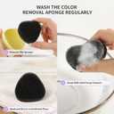 Docolor Makeup Brushes Cleaner Set Solid Soap Cleanser with Color Removal Sponge, Makeup Brush Cleaner Mat Brushes Shampoo for Cleaning Makeup Sponges, Brushes & Applicators Vegan (coconut oil) (2 PCS)