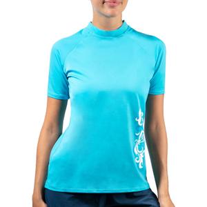 Kanu Surf Women's Breeze UPF 50+ Short Sleeved Active Rashguard & Workout Top (Large)