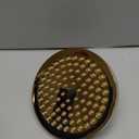 High Pressure Shower Head - Anti-Clogging Silicone Nozzles - 2.5 GPM Removable Restrictor - Easy to Clean Adjustable Replacement - easy to install with Plumbers Tape - 6 inch - Elegant Gold Finish