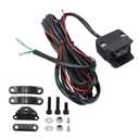 Heavy Duty Handle bar Control Switch 12V Winch Rocker Thumb Switch with Mounting Bracket for KFI, WARN, Ramsey etc. ATV/UTV 3 Meter Black