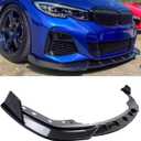 Front Lip Compatible with 2019-2022 BMW G20 G28 330i 330e M340i xDrive M-Sport, Bumper Air Dam Lower Chin Splitter Protection Body Kit Fits for 2019 2020 2021 2022 (Carbon Fiber Pattern)