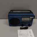 Digital AM FM Shortwave Radio with Best Reception,4000mAh Rechargeable Portable Radio with NOAA Weather Alert, Big Speaker, Digital Tuner and Stereo Earphone,Support Micro SD Card and USB MP3 Player (Blue)