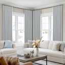 SHINELAND 108 Inch Blackout Cream Curtains, 9FT Thermal Insulated Pinch Pleated Drapes for Living Room Bedroom, 2 Panels Set, 9 FT Length 40'' W x 108'' L, Light Grey