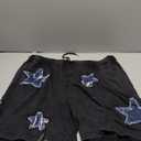 VIPWOLF Men's Star Graphic Y2k Shorts Drawstring Waist Distressed Vintage Track Shorts Streetwear, XL