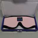 Sleep Mask with Bluetooth 5.4 Headphones, Wireless Music Sleep Eye Mask for Side Sleepers, 3D Contoured Comfort & Built-in HD Stereo Earphones, Blackout for Travel (Peach Pink)