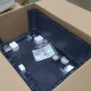 SportPet Designs Plastic Kennels Rolling Plastic Airline Approved Wire Door Travel Dog Crate, XXX-Large, Gray