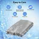 Satin Pillowcase for Zelimun Cervical Pillow, Ergonomic Case, Smooth & Soft Sleeping Pillowcase, Gray Pillow Cover with Zipper