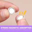 8 Pairs Strong Hijab Magnets, No-Snag Pinless Magnetic Hijab Fasteners, Multi-Use Accessories for Scarves Shawls Clothes, Shiny Matte Styles