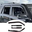 Window Visors Rain Guards for 2010-2024 Toyota 4Runner, Durable Side Window Vent Deflectors Wind Shades for 4 Runner Accessories Black 4 Pcs(Upgrade in-Channel)