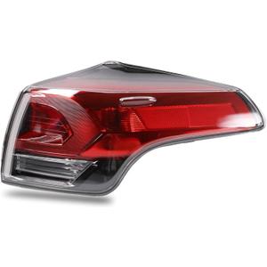 Halogen Tail Light Outer Compatible With 2016 2017 2018 Toyota Rav4 Right Passenger Side Rear Taillight NON-LED without Bulb Replace 815600R061