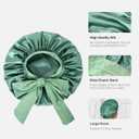 2 x AM8:00 2in1 Styling Set, Curl Defining Brush for Wet Curls, Define Hairbrush for Enhancing Definition,Satin Bonnet for Sleeping, Silk Bonnet Suitable for Curly Hair,for Women