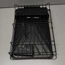 Kmiectse Dish Drying Rack - Space-Saving Small Dish Rack for Kitchen Counter, Rust-Resistant Kitchen Drying Rack, Compact Dish Drainer Organizer with Utensil Holder for Home Kitchen, Black