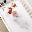 The Peanutshell Crib Mobile for Boys or Girls - Wooden Musical Baby Crib Mobile with 12 Lullabies, Western Woods Baby Western Woods Nursery Decor