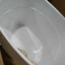 IRIS USA Cat Litter Box Large Top Entry with Lid Enclosed Covered Hooded Design Litter Catching Scatter Shield Pan Dog Proof Pet Proof Scoop Included Odor Control for Indoor Cats Kittens White/Beige