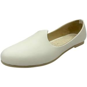 Men’s Traditional Punjabi Jutti – Handcrafted Mojari Shoes for Weddings & Cultural Wear, White, Size 11
