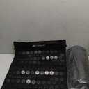 ProsourceFit Acupressure Mat and Pillow Set for Back/Neck Pain Relief and Muscle Relaxation (Large - Black/Black)