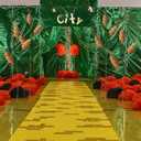 Geelin 6 Pcs 47 Inches Wonderland Metal Corn Stalk Emerald Garden Stake Yard Decorative Outdoor Autumn Harvest Decoration Emerald Garden Stake Yard Lawn Fall for Outdoor Art